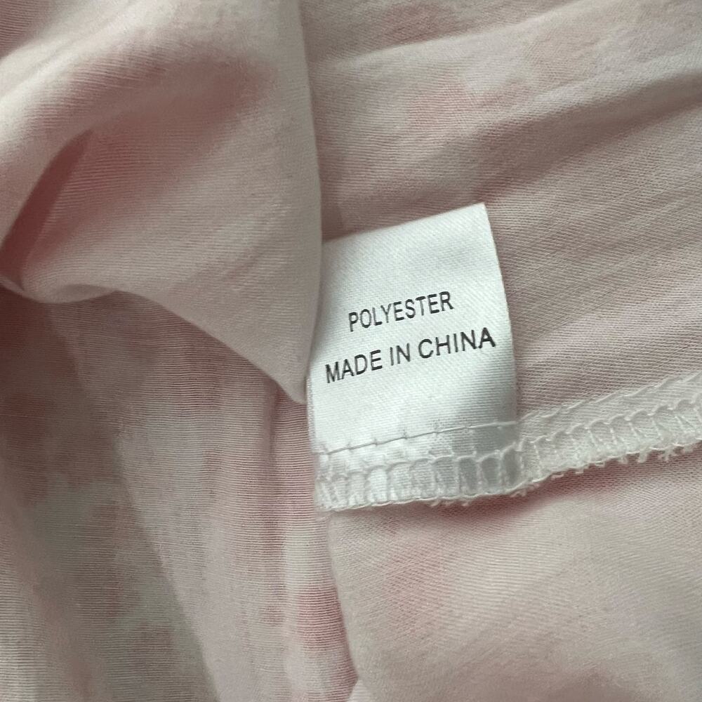 Women's Red Ditsy Floral Button Front Tie Back Dress Size 10 Coquette Cottage - Picture 8 of 8